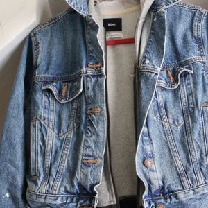 Hooded Jean Jacket / BDG Urban Outfitters